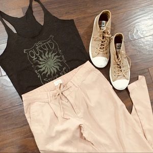 LOU & GREY Pink Lyocell Joggers - Like New!!